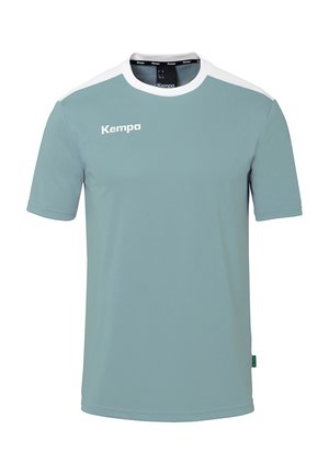EMOTION - Sport T-shirt - aqua weiß