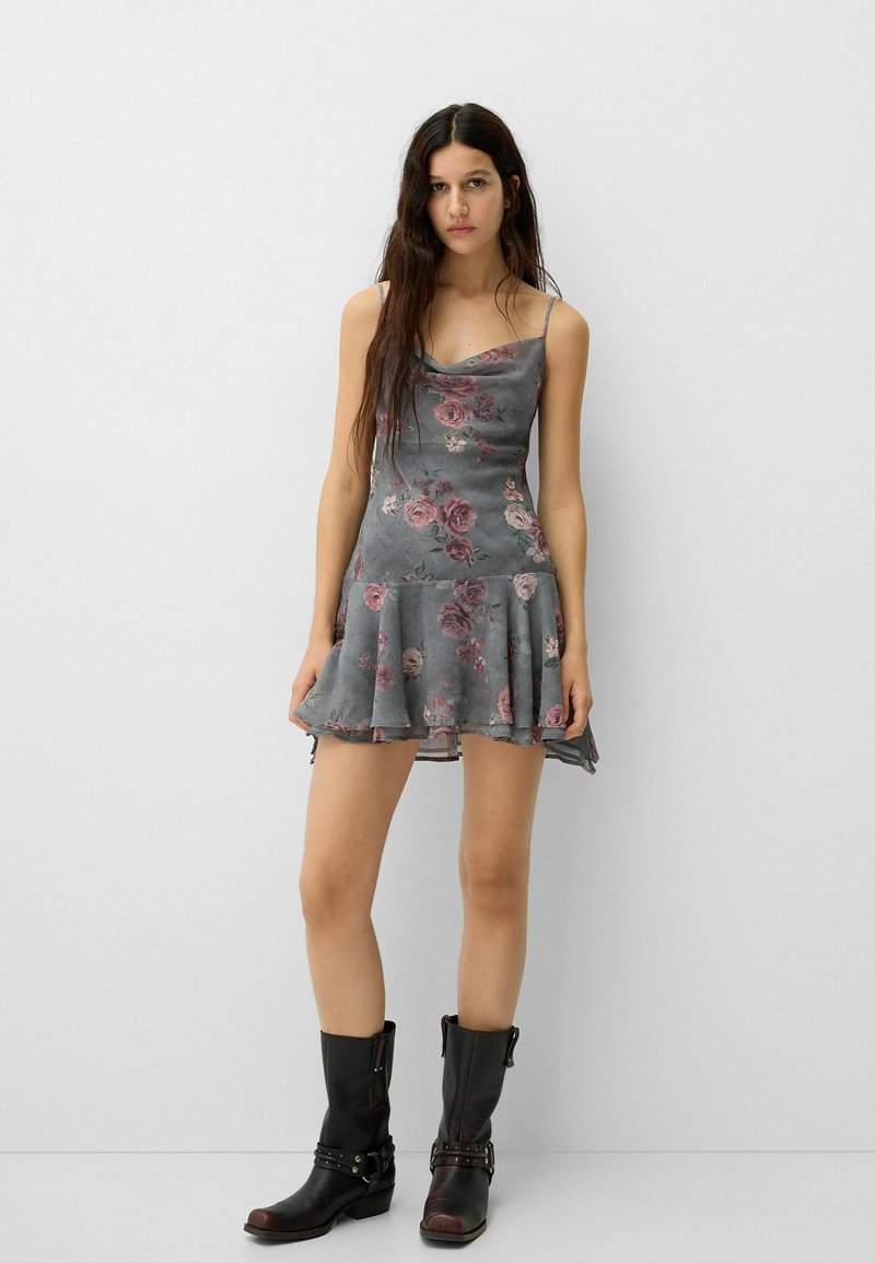 Bershka Jurk grijs Bershka Jurk grijs