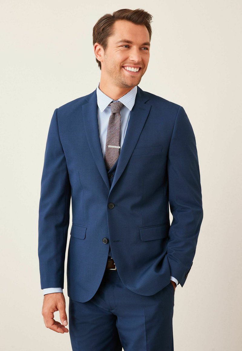 Next Colbert blauw gemêleerd