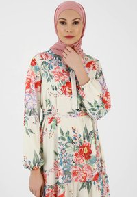 Modanisa FLORAL BUTTON COLLAR  - MODEST - REFKA - Maxi-jurk - multi coloured