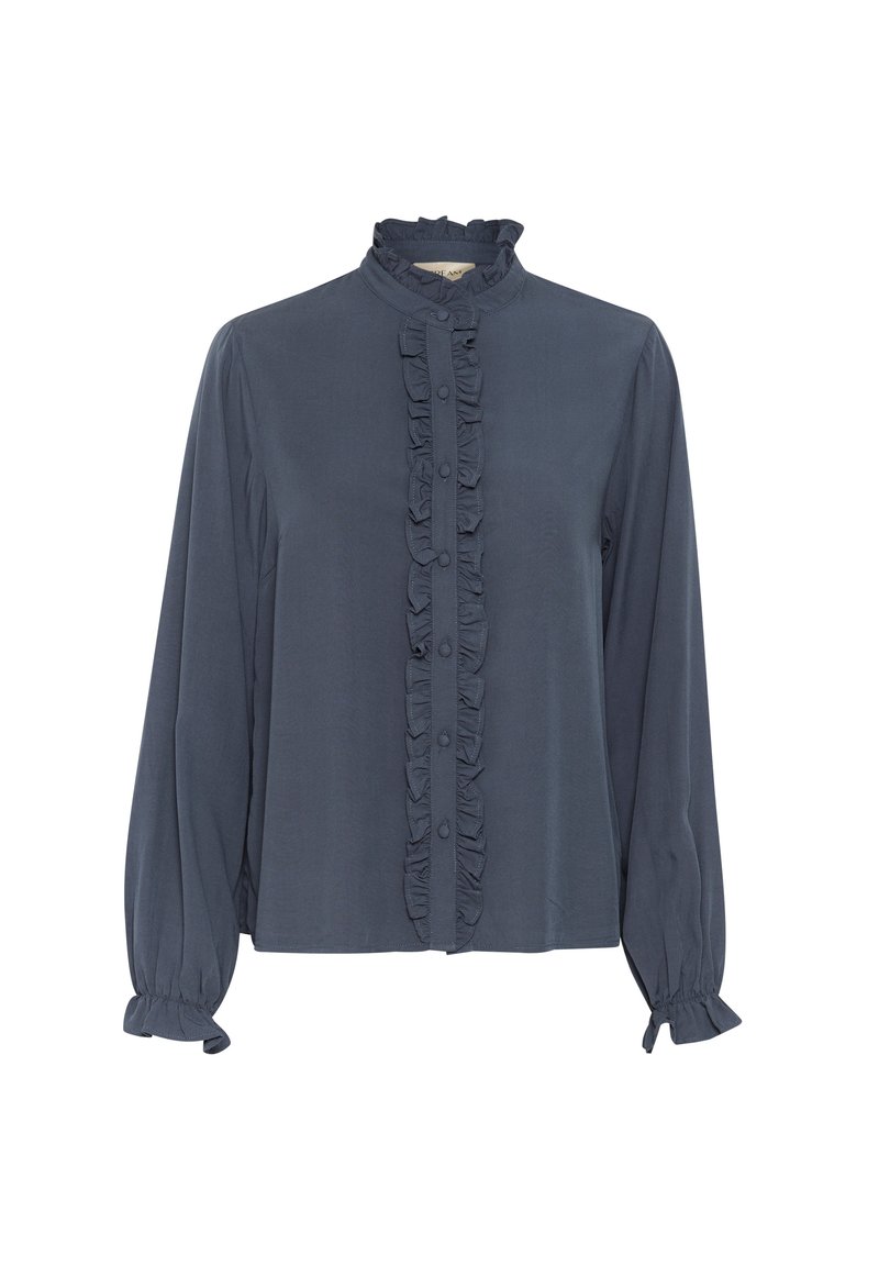 Cream Overhemdblouse gemêleerd donkerblauw