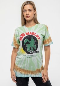 Paradiso Clothing BOB MARLEY EXODUS ANNIVERSARY TIE DYE - Print T-shirt - green