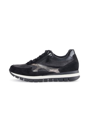 Sneakers laag - dark grey schwarz brown