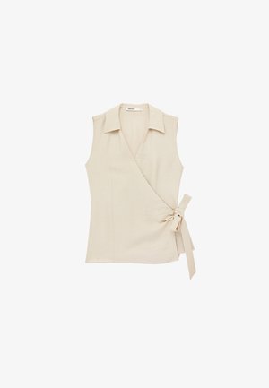 Koton, SLEEVELESS WRAP TOP . - Blouse - beige