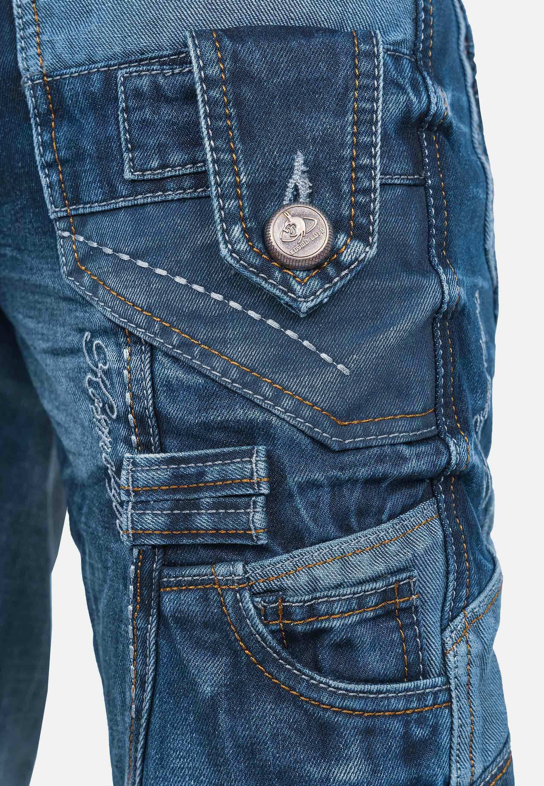 【2/3y】HELLO LUPO Jeans Blue denim Lupo Jeans - Navy Blue Denim – Sage Kids
