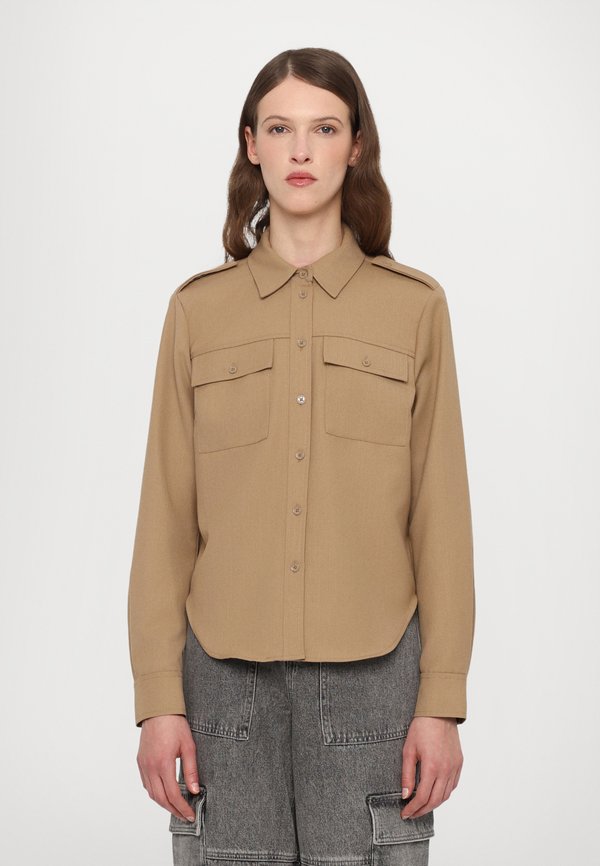 ARMY SHIRT - Button-down blouse - cafe