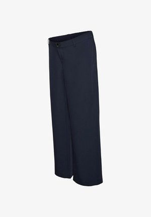 MAMALICIOUS, WIDE-LEG TROUSERS REGULAR FIT MID WAIST TROUSERS - Püksid - navy blazer