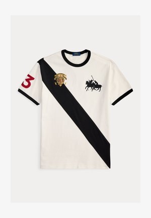 Polo Ralph Lauren CLASSIC FIT JERSEY GRAPHIC T-SHIRT - T-shirts med print - nevis/black