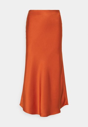 MIDI SKIRT - Falda de tubo - rust