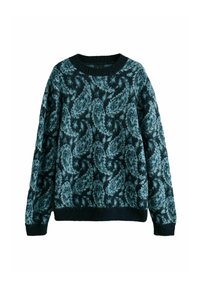 Unselected, blue paisley
