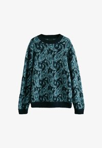 Unselected, blue paisley