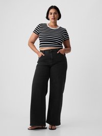 GAP STRIDE SAVILLE - Wide leg - washed black