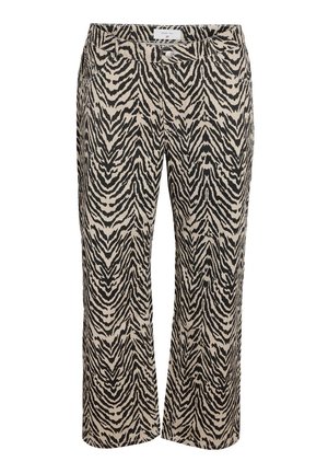 NMMARLEY ZEBRA - Jeans straight leg - ecru