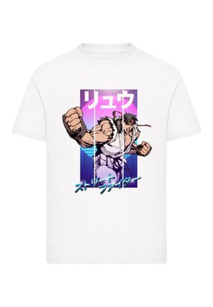 STREET FIGHTER-RYU FUTURE 80S  - Print T-shirt - white