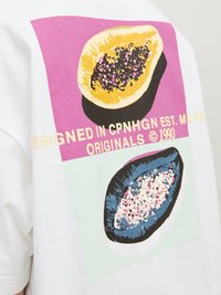 Jack & Jones Junior JORTAMPA BACK TEE CREW NECK JNR - Print T-shirt - weiß