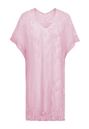 Gebreide jurk - pink melange
