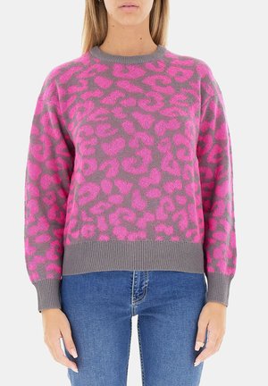 LEOPARD - Maglione - grigio scuro