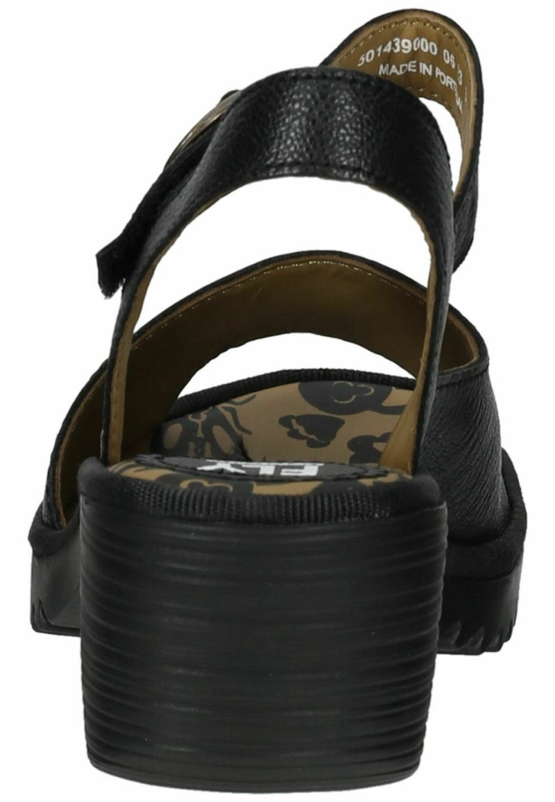 Fly London Jasy863fly, Sandalia con talón Mujer, Nero, 39 EU