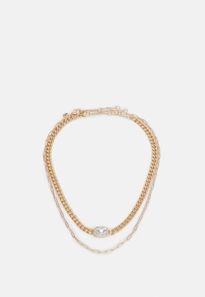 JENNASSI 2 PACK - Necklace - clear on gold-coloured