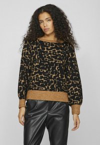 VILA U-BOOT-AUSSCHNITT - Pullover - rubber