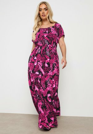 Yours Clothing Robe longue - bright pink