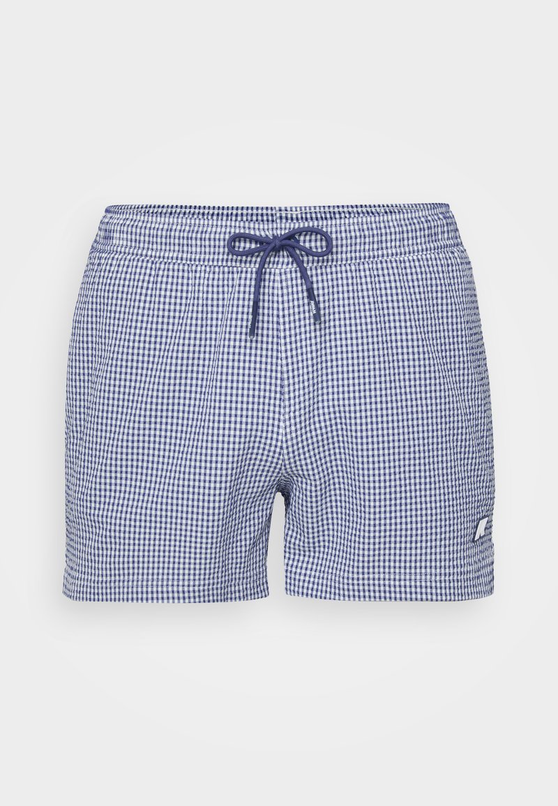 K-Way HAZEL CHECK BEACH - Șorturi de baie - white/blue deep/alb ...
