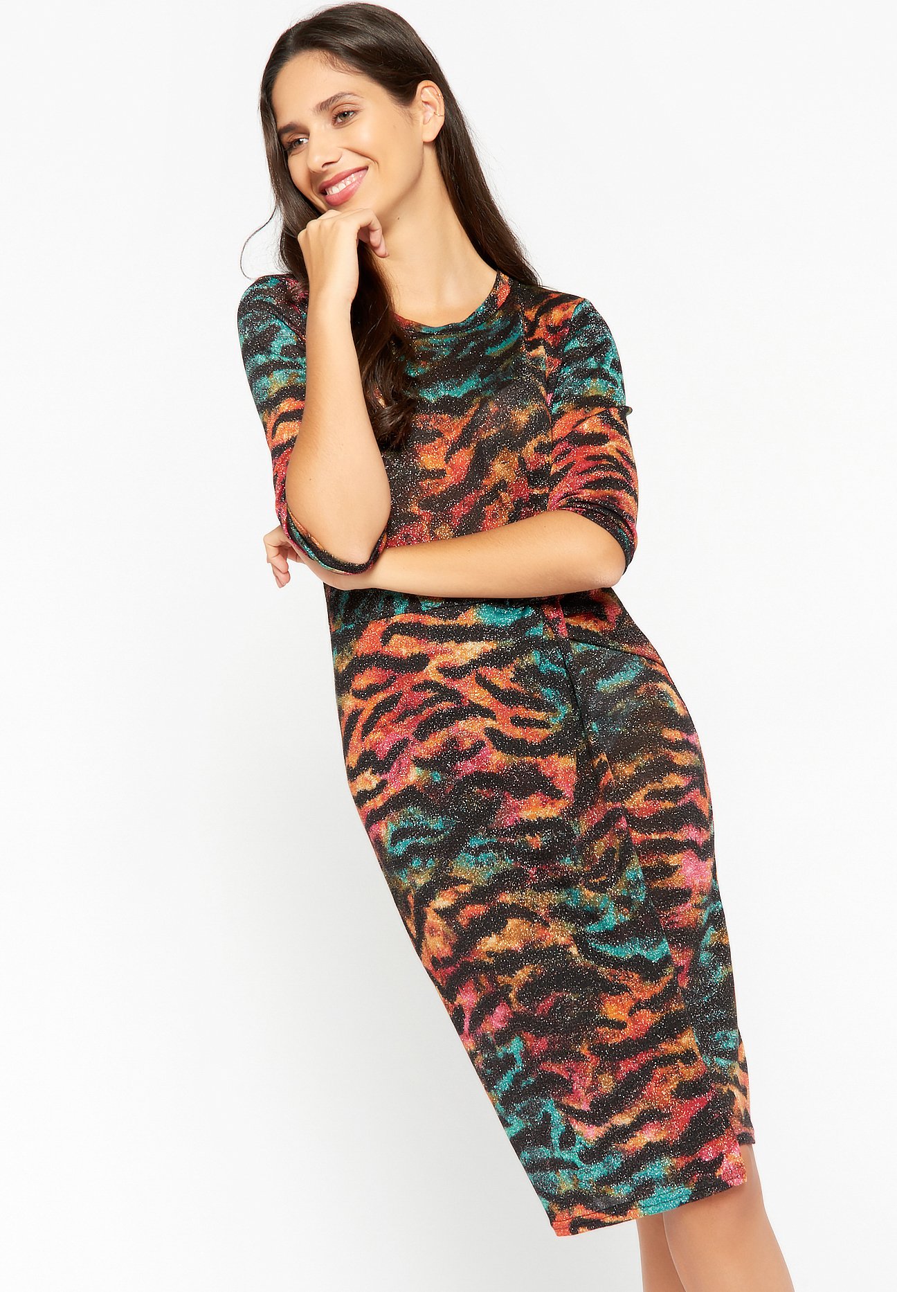 LolaLiza WITH ZEBRA PRINT - Jurk - multicolor/meerkleurig - Zalando.nl