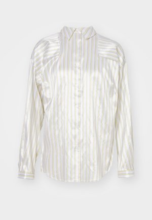 BACK PRINT - Button-down blouse - white/black/yellow