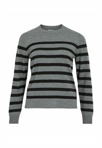 VILA Džemperis - medium grey melange