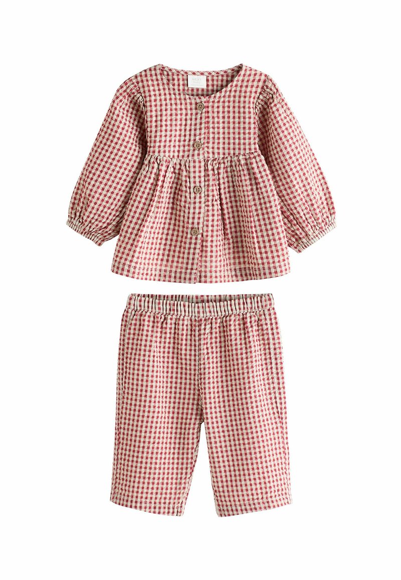 Next WIDE LEG SET - REGULAR FIT - Trousers - red gingham