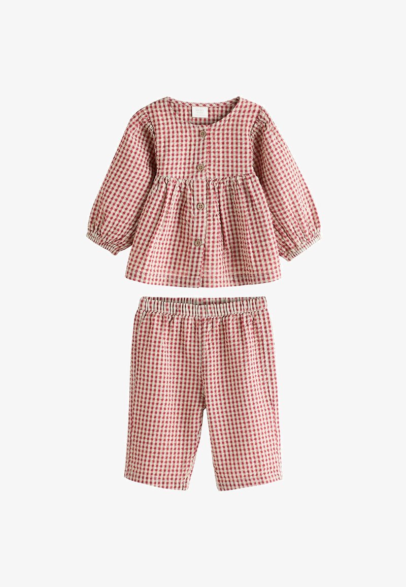 Next WIDE LEG SET - REGULAR FIT - Trousers - red gingham
