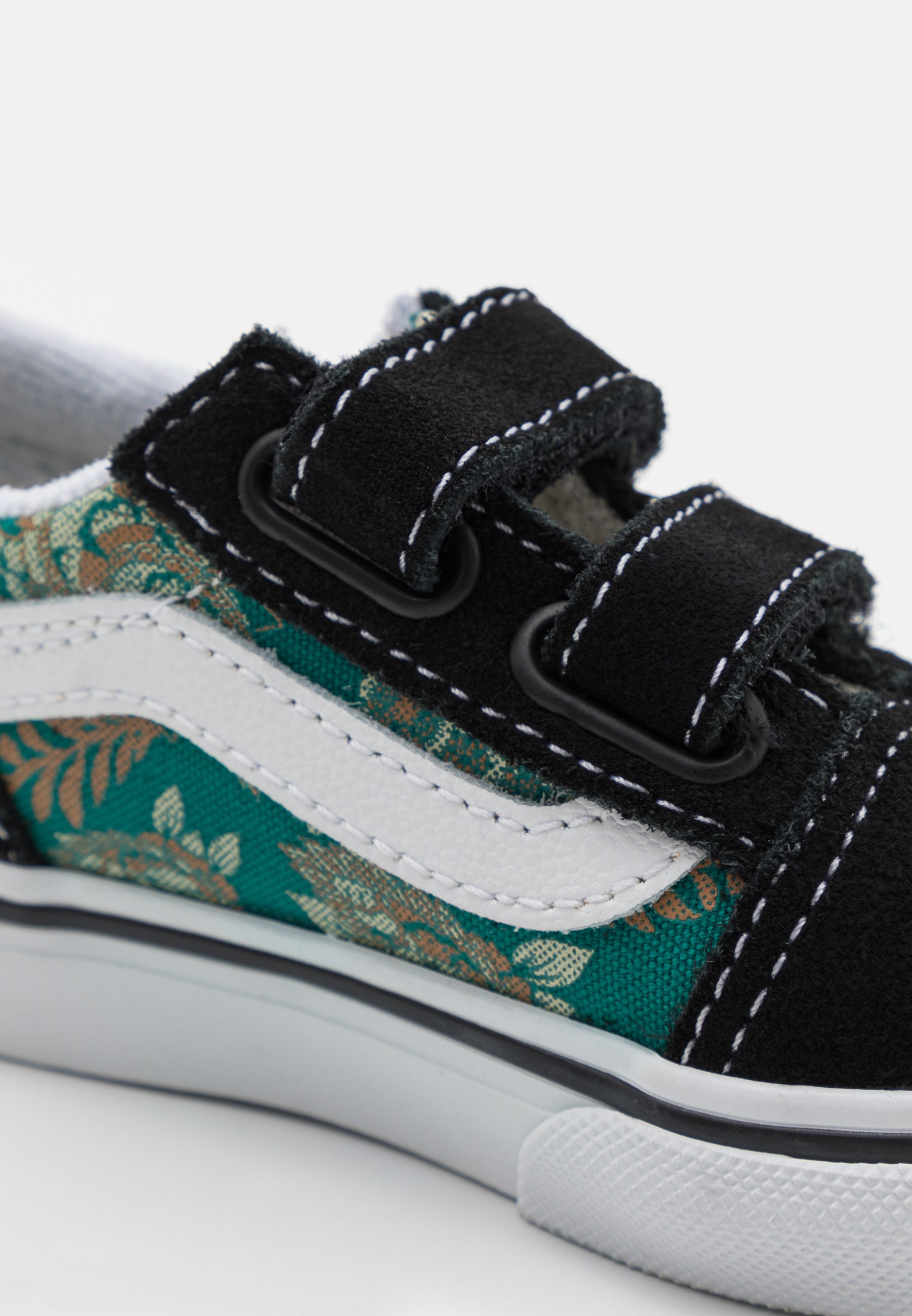 Vans OLD SKOOL - Sneakers laag - black/alpine green/Donkergroen - Zalando.nl