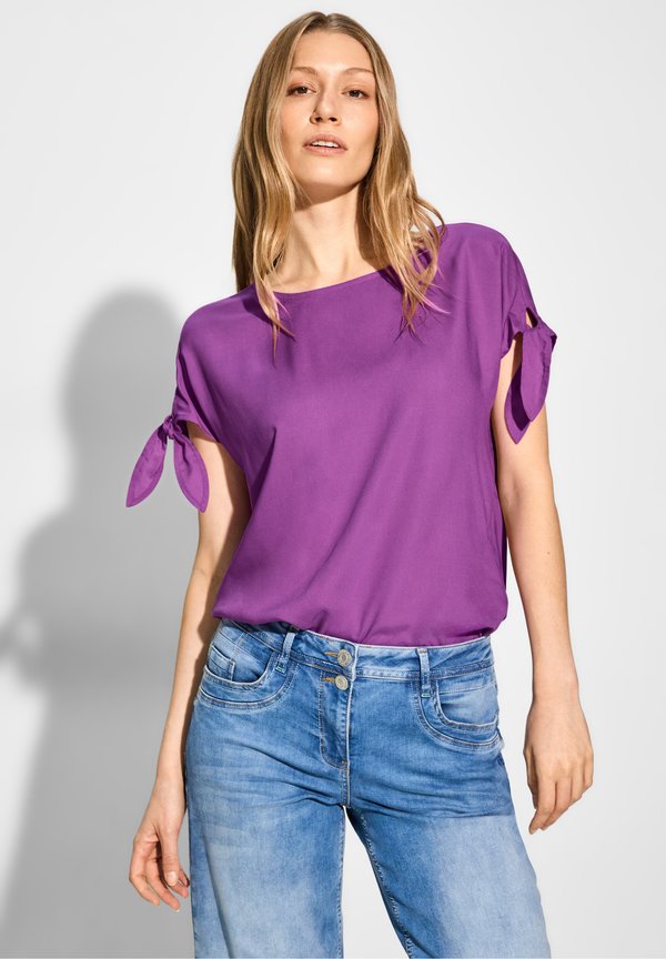 MIT KNOTENDETAIL - Bluse - lila