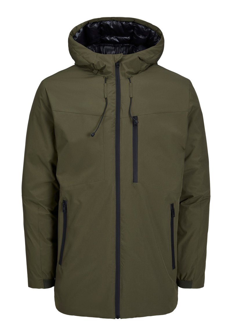 jack & jones Parka olijfgroen gemêleerd