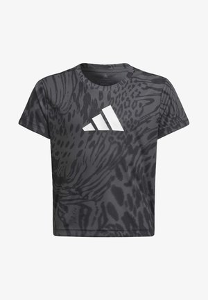 AEROREADY ICON - Print T-shirt - grey/black/white