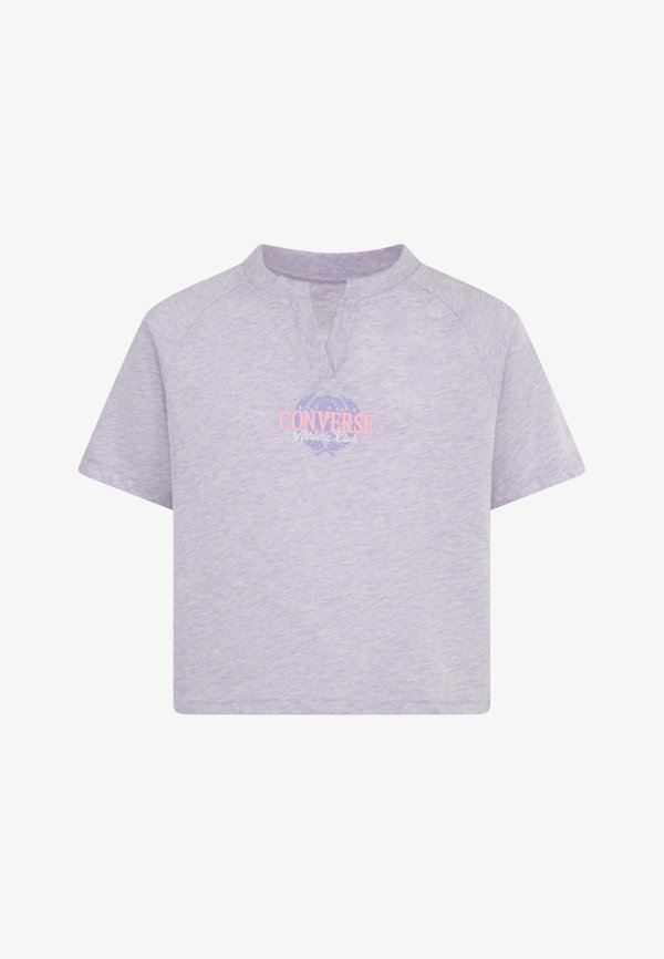 VARSITY RAGLAN - Print T-shirt - violet heat heather