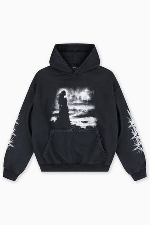 FAVELA HOPE HOODIE UNISEX - Pusa - black washed