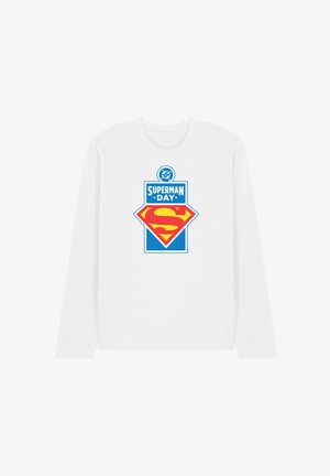 DC COMICS - SUPERMAN, SUPERMAN DAY 2026 LOGO - Langarmshirt - white