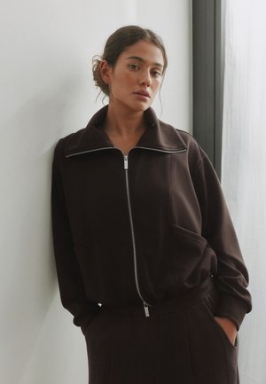 Self. FULL ZIP MODAL - Leichte Jacke - chocolate brown