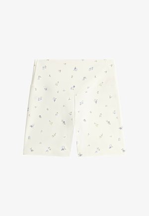 OYSHO, EVERMOVE HIGH-RISE 10CM HOT PANT LEGGINGS - Legging (type pantalon) - white