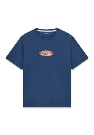 Guess, REGULAR FIT T-SHIRT - Print T-shirt - blau