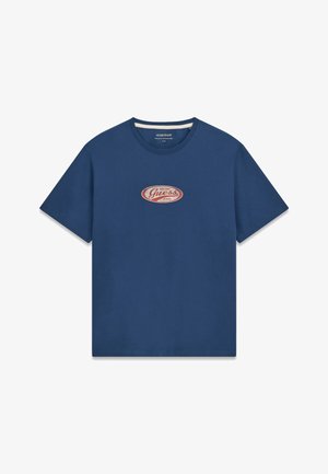 Guess, REGULAR FIT T-SHIRT - Print T-shirt - blau