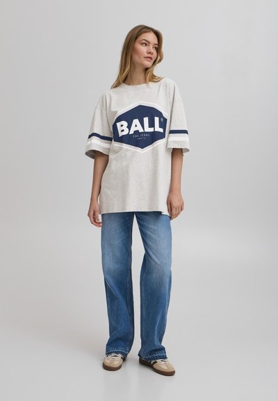 BALL BANOEMI - Print T-shirt - medium grey melange