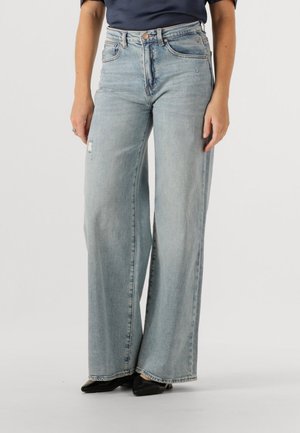 WIDE - Flared Jeans - frostbite blue
