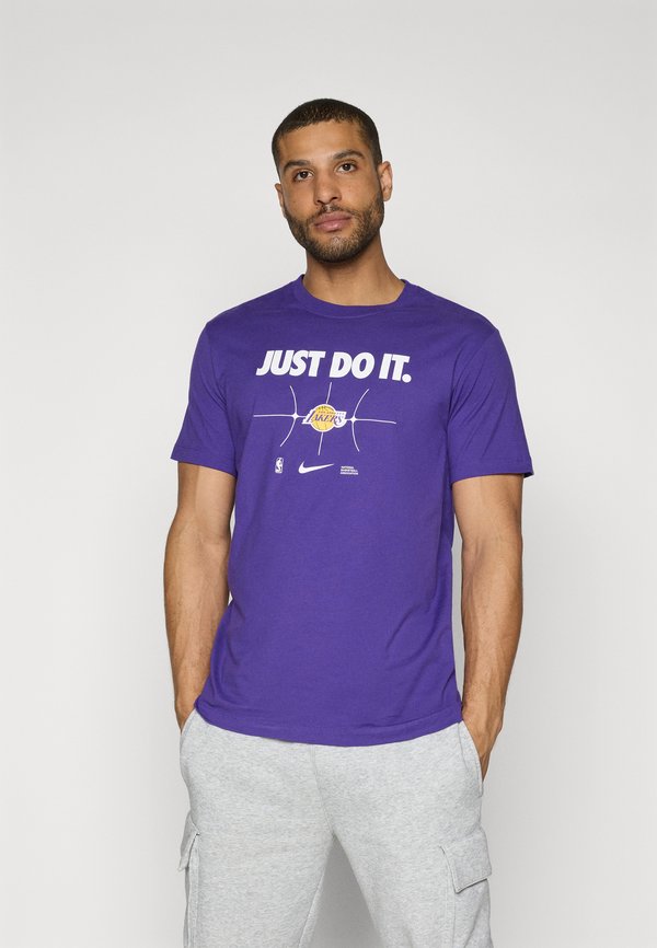 NBA LOS ANGELES LAKERS TEE - Print T-shirt - field purple