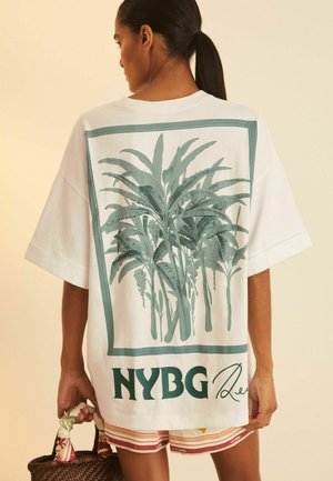 T-shirt imprimé - blue ivory