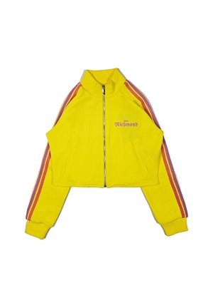 Felpa con zip - giallo