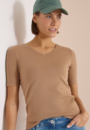 Cecil, T-shirts basic - creamy mocha