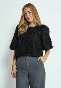 TYRELL HALF SLEEVE  - Pluus - 9000 black