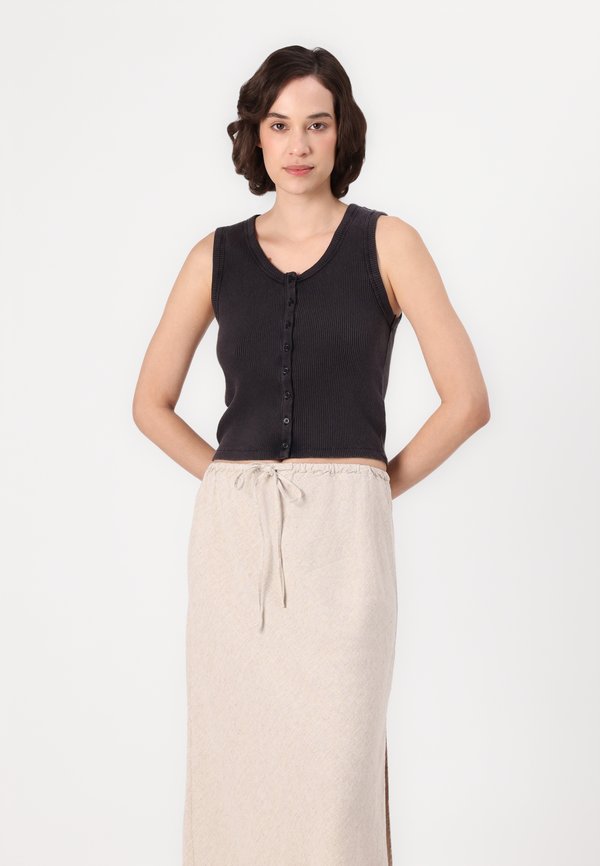 MIDI PULL ON SKIRT - Pencil skirt - beige2